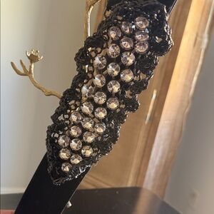 Black Belt with Rhinestone Detailing